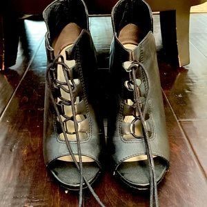 High heel booties